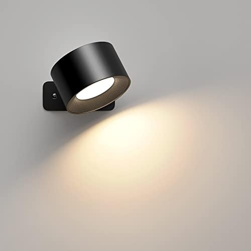 2 lampes mural led sans fil 360 degrès