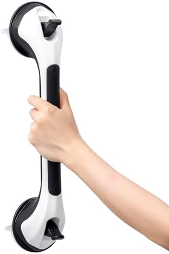 Poignée Ventouse pour Salle de Bain, 43 CM Barres d'appui de Douche Forte Prise pour handicapé