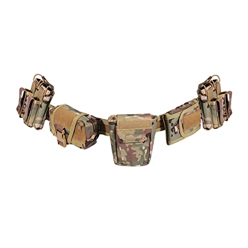 Ceinture Militaire multifonctions avec 5 Pochettes