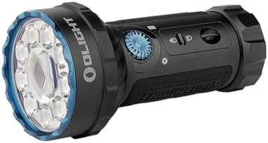 OLIGHT Marauder Mini Lampe Torche LED Ultra Puissante, 7000 Lumens Rechargeable RVB Lampe de Poche Tactique Militaire Puissante avec Projecteur et Diffuseur, IPX8 Étanche pour Camping(OD Vert)