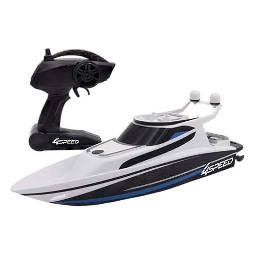 Silverlit 4SPEED by Bateau télécommandé Speed Boat - 2.4Ghz – Blanc Et Noir - 34 cm