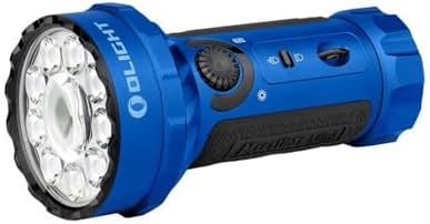 OLIGHT Marauder Mini Lampe Torche LED Ultra Puissante, 7000 Lumens Rechargeable RVB Lampe de Poche Tactique Militaire Puissante avec Projecteur et Diffuseur, IPX8 Étanche pour Camping(OD Vert)