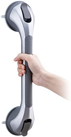 Poignée Ventouse pour Salle de Bain, 43 CM Barres d'appui de Douche Forte Prise pour handicapé