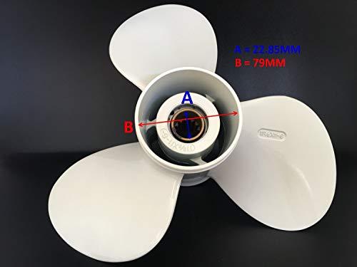 Hélice en aluminium bateau replaces Yamaha Outboard 40HP 50HP 55HP 60HP Motors