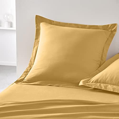 Lot de 2 Taies d'oreillers 63X63 cm 100% Coton Uni