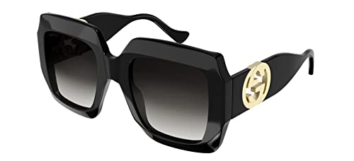 Gucci Lunettes de Soleil GG1022S Shiny Black/Grey 54/23/140 femme