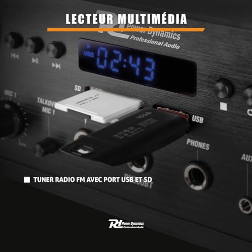 Amplificateur Audio Bluetooth 6 Zones PV260BT