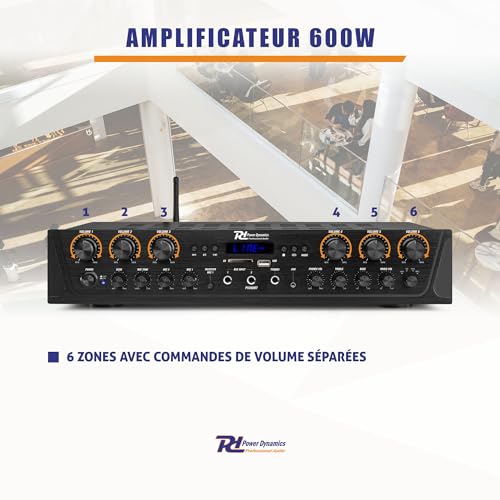 Amplificateur Audio Bluetooth 6 Zones PV260BT