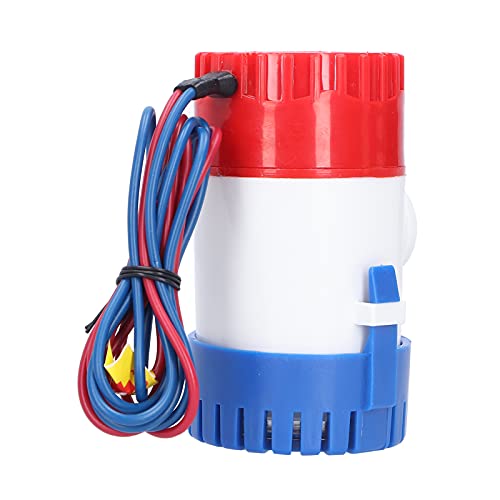 Pompe à Eau de Cale de Bateau Submersible 12 V/24 V pour Bateau Accessoires de Pompe à Eau Marine Submersible Bateau Marin(12V 1100GPH)