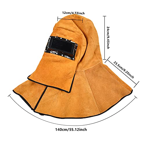 Casque de Soudure CDIYTOOL en Cuir de Vachette