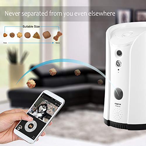 Caméra Audio Bidirectionnel Vision Nocturne pour Chien Surveillance à Distance WiFi