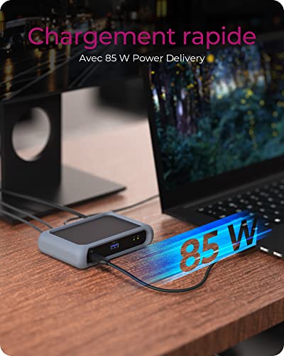 Thunderbolt 4 Dock / HUB (5-en-1), Station d'accueil avec 2 sorties
