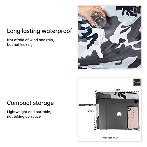 Ynport Crefreak - Combinaison imperméable à Capuche - Extérieur Homme/Femme - Étanche à l'eau de Pluie -Camouflage
