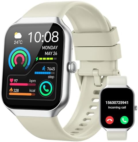 Montre Connectée Homme Femme, 1.96