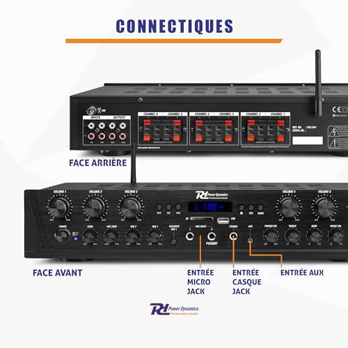 Amplificateur Audio Bluetooth 6 Zones PV260BT