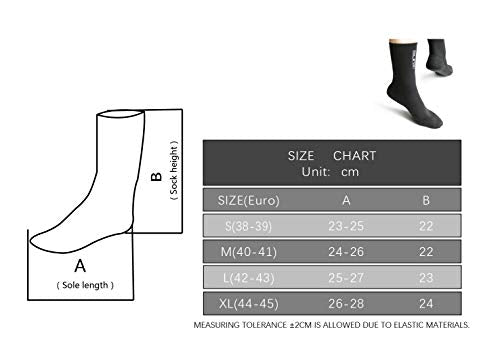 3mm Chaussettes de Plongée Chaussettes anti-dérapant