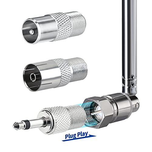 Antenne Radio FM Intérieure Télescopique Bingfu - 75 Ohm