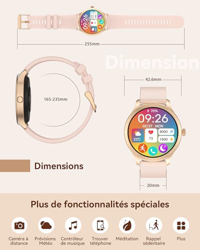 Tensky Montre Connectée Homme Femme