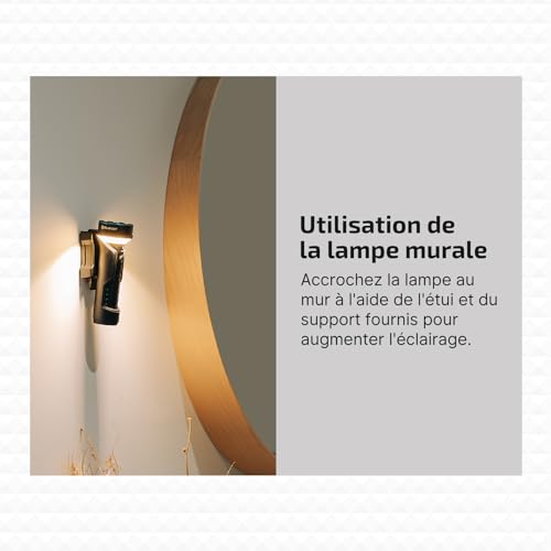 OLIGHT Prowess Lamp Torche d'Éclairage Bidirectionnel 5000 Lumens 245 Mètres Charge Type-C