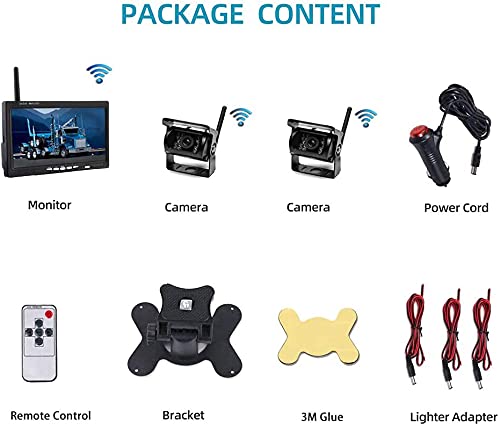 Kit Caméra de Recul sans Fil OiLiehu