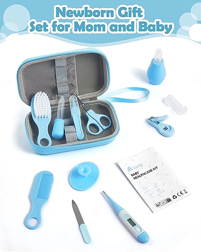 12pcs Trousse de Soin Bébé, Trousse de Toilette Bébé, Bébé Naissance