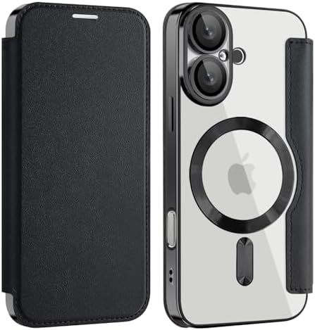 Coque Multifonctionnelle en Cuir iPhone 16 Plus