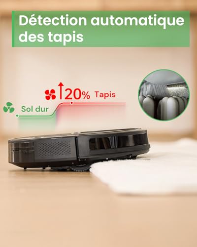 Aspirateur Robot 3000Pa, Robot Aspirateur Laveur