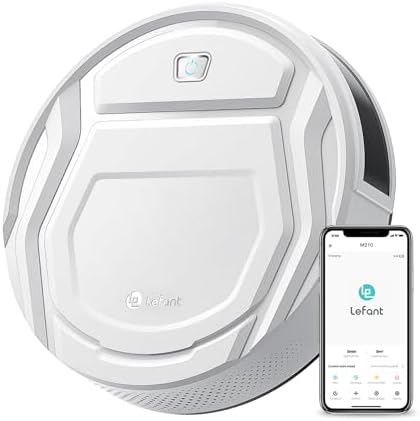 Aspirateur Robot Mince 2200Pa, Silencieux 55dB, Connecté avec WiFi/Bluetooth/Alexa/App, 120min d'Autonomie