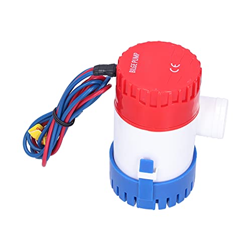 Pompe à Eau de Cale de Bateau Submersible 12 V/24 V pour Bateau Accessoires de Pompe à Eau Marine Submersible Bateau Marin(12V 1100GPH)