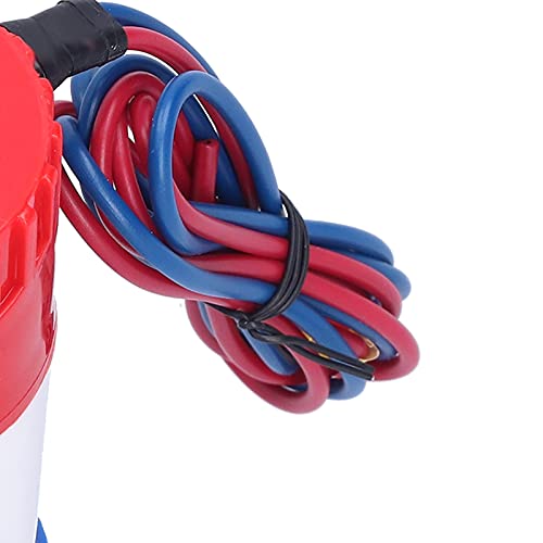 Pompe à Eau de Cale de Bateau Submersible 12 V/24 V pour Bateau Accessoires de Pompe à Eau Marine Submersible Bateau Marin(12V 1100GPH)