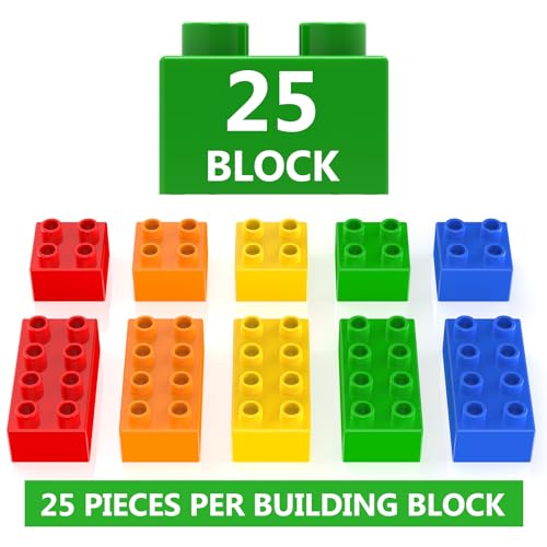 Grand lot de 25 blocs de legos âgés de 3, 4, 5, 6 ans