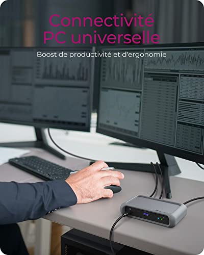 Thunderbolt 4 Dock / HUB (5-en-1), Station d'accueil avec 2 sorties