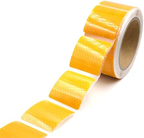 XFXIA Ruban Réfléchissant Jaune et Rouge 10m x 5cm