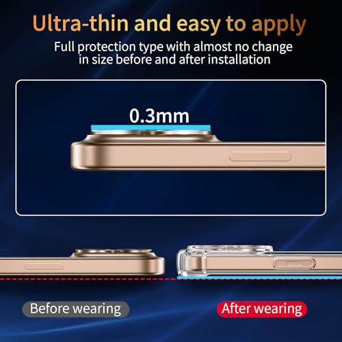 1 Coque pour iPhone 16 Pro avec 2 Verre Trempé et 1 Caméra Protecteur