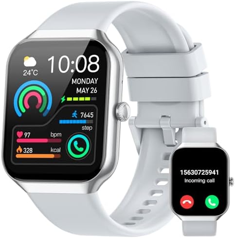 Montre Connectée Homme Femme, 1.96