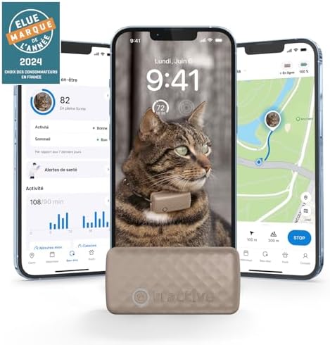 Tractive Collier GPS Chat Mini – Localisation et Moniteur d'Activité