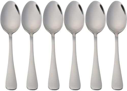 12 cuillères à Moka 10,3x2,2 cm en Acier Inoxydable Hautement Poli