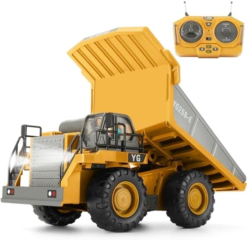 Camion-Benne Télécommandé, Véhicule de Construction RC pour Enfants