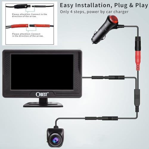 Caméra de Recul 1080P avec Vision Nocturne