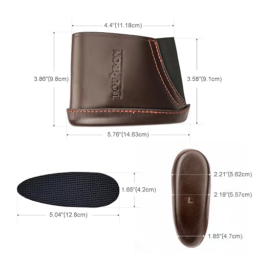 Tourbon Extension de Crosse en Cuir Véritable pour Fusil