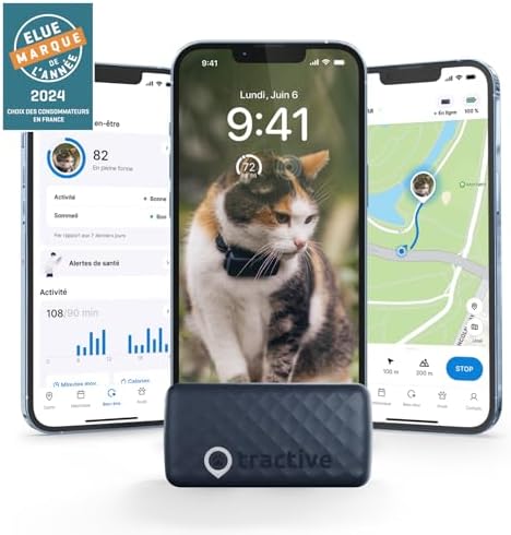 Tractive Collier GPS Chat Mini – Localisation et Moniteur d'Activité