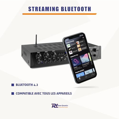 Amplificateur Audio Bluetooth 6 Zones PV260BT