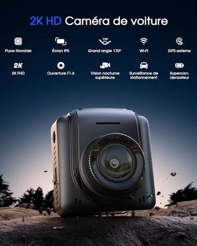 Dashcam 2K Avant Wi-Fi