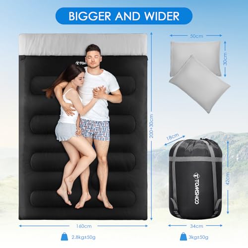 Sac de Couchage Double 230×160cm