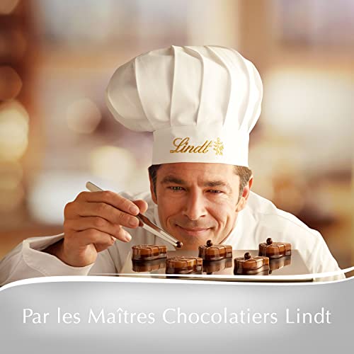 Lindt - Coffret CHAMPS-ÉLYSÉES Édition Diamant - 44 Chocolats Gourmands au Lait, Noir et Blanc, 468g