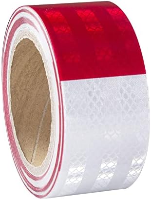 XFXIA Ruban Réfléchissant Jaune et Rouge 10m x 5cm