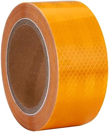 XFXIA Ruban Réfléchissant Jaune et Rouge 10m x 5cm