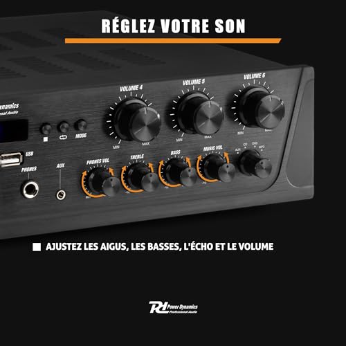 Amplificateur Audio Bluetooth 6 Zones PV260BT