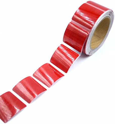 XFXIA Ruban Réfléchissant Jaune et Rouge 10m x 5cm
