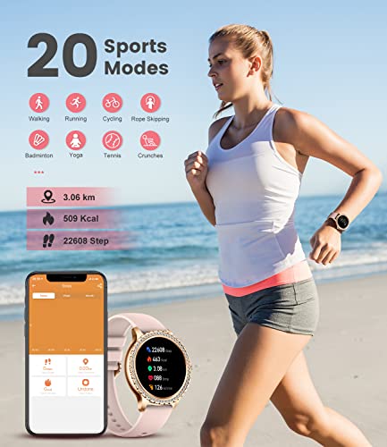 LIGE Montre Connectée Femme avec Appel